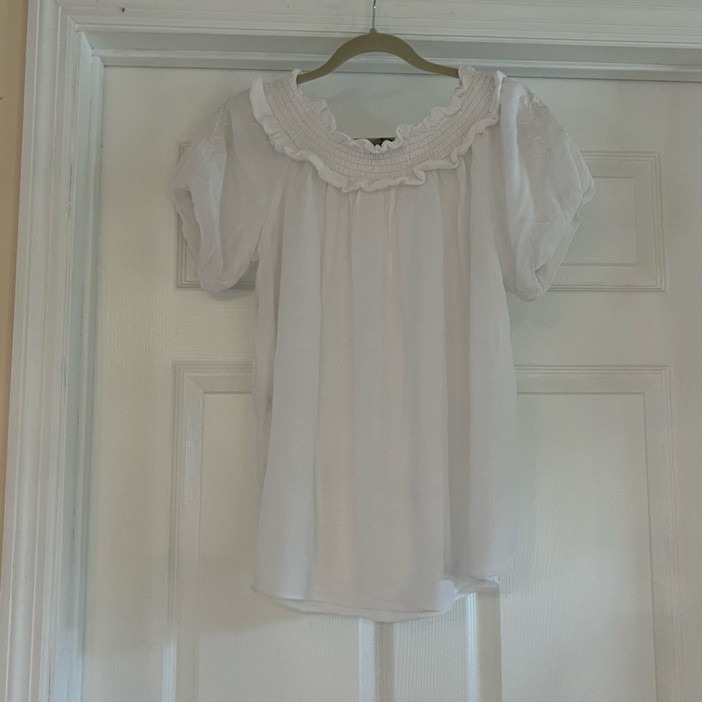 Tommy Hilfiger Flowy Elegant White Women's Top